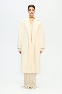 Sherpa Long Jacket Cream Soft