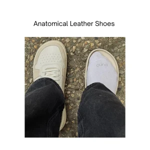 Handmade Leather Barefoot Sneakers Wide Toe Box Zero