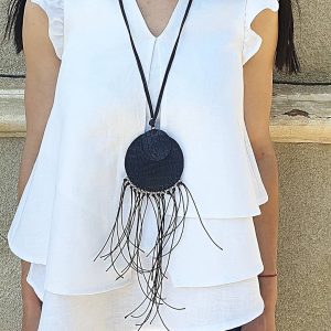 Asymmetric Linen Top Women Extravagant White Tunic For