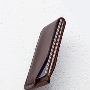 Brown Horween Leather Card Holder / Chromexcel Slim