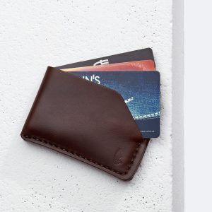 Brown Horween Leather Card Holder / Chromexcel Slim